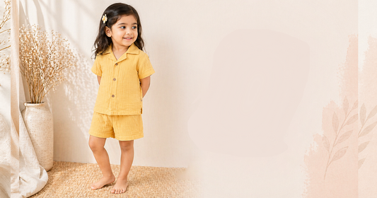 Muslin Double Gauze Cotton Full Loungewear Set – Soft & Breathable