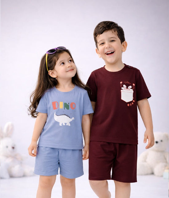 PLAIN COOL COORD SETS WITH SINGLE MOTIF DESIGN