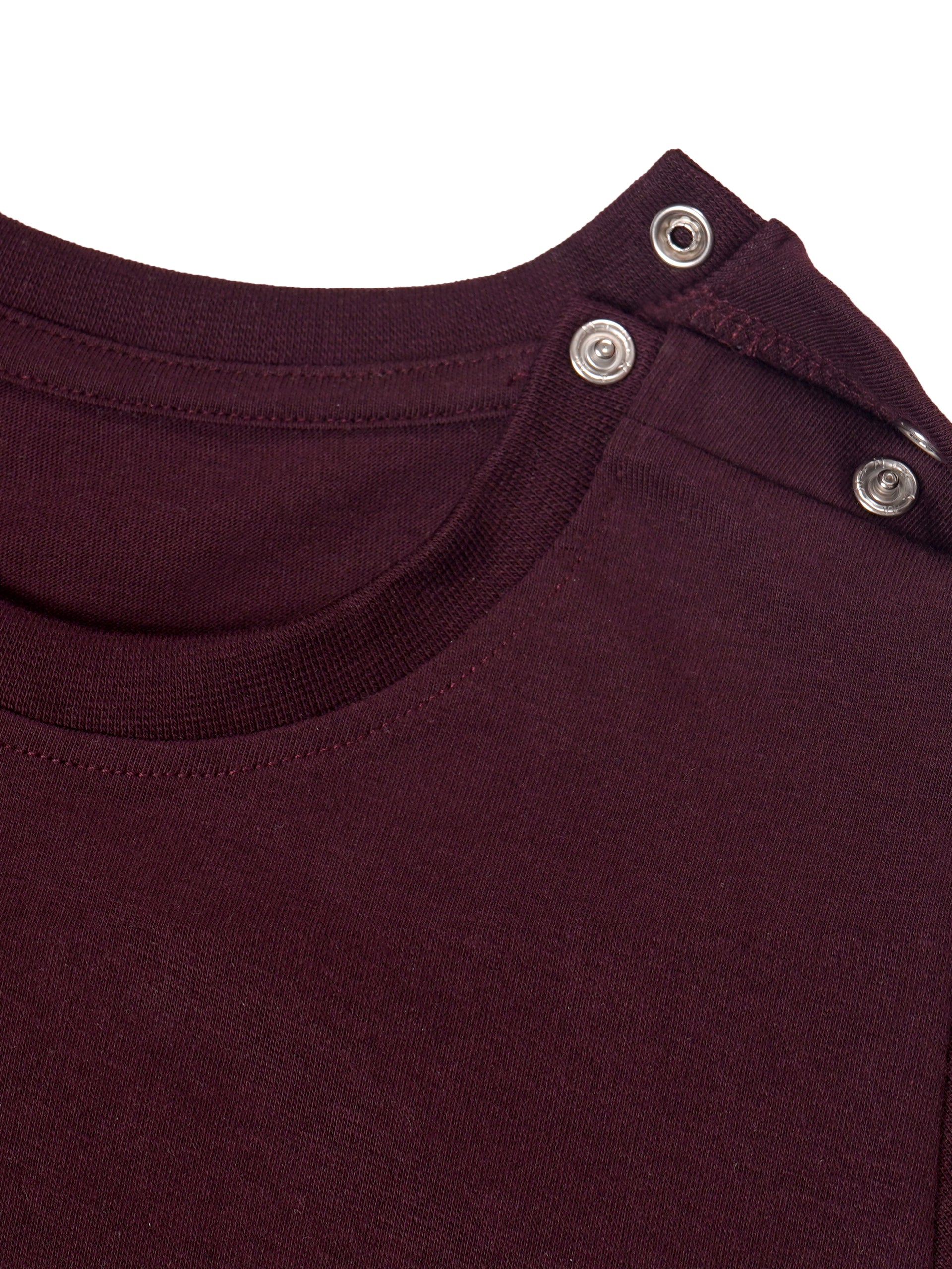 Round Neck T-Shirt with Shorts – Cotton Casual Wear Set (Burgandy) – Suitable for Kids (2–6 Years)