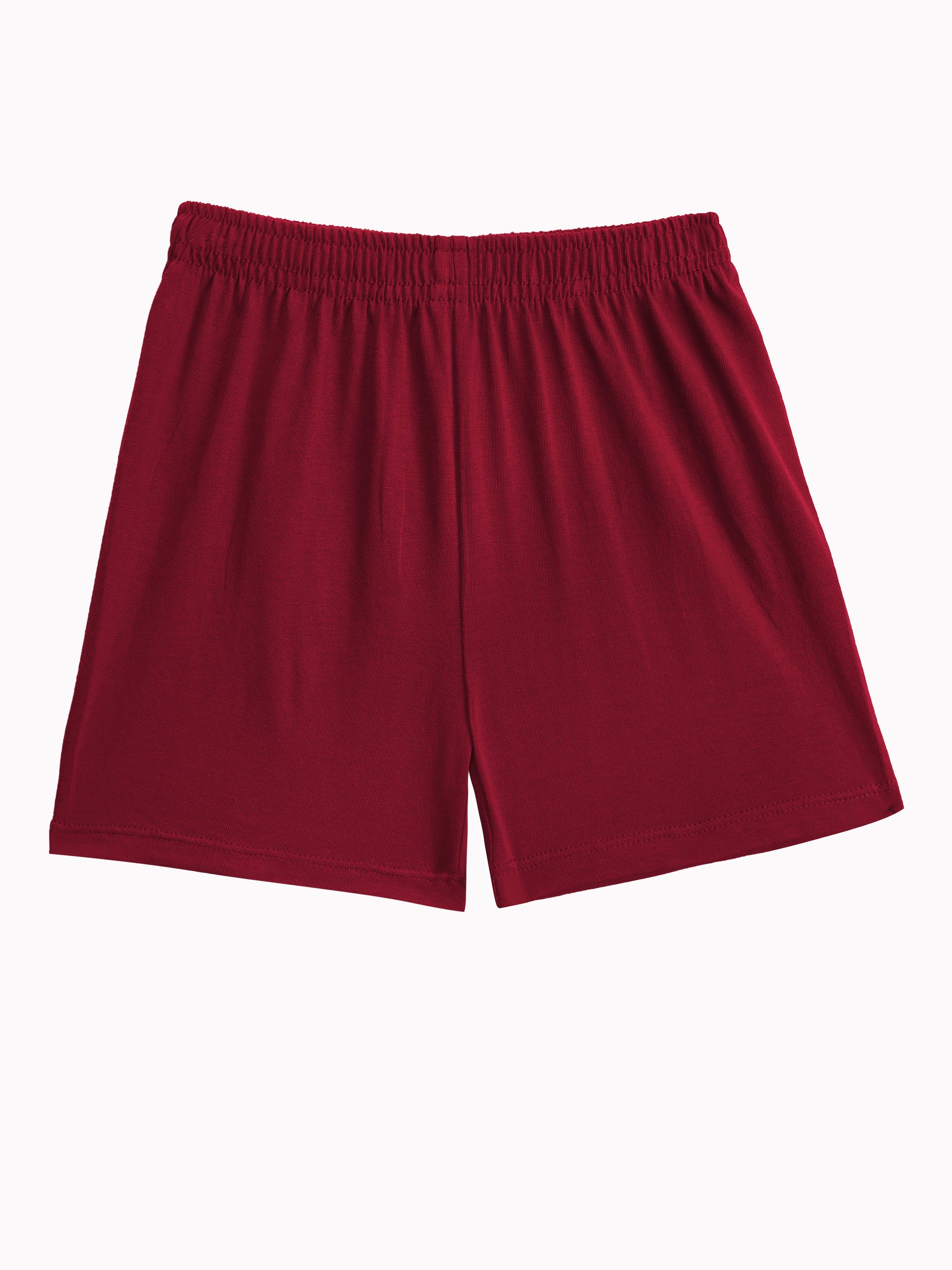 Round Neck T-Shirt with Shorts – Cotton Casual Wear Set (Red & Hello) – Suitable for Kids (2–6 Years)
