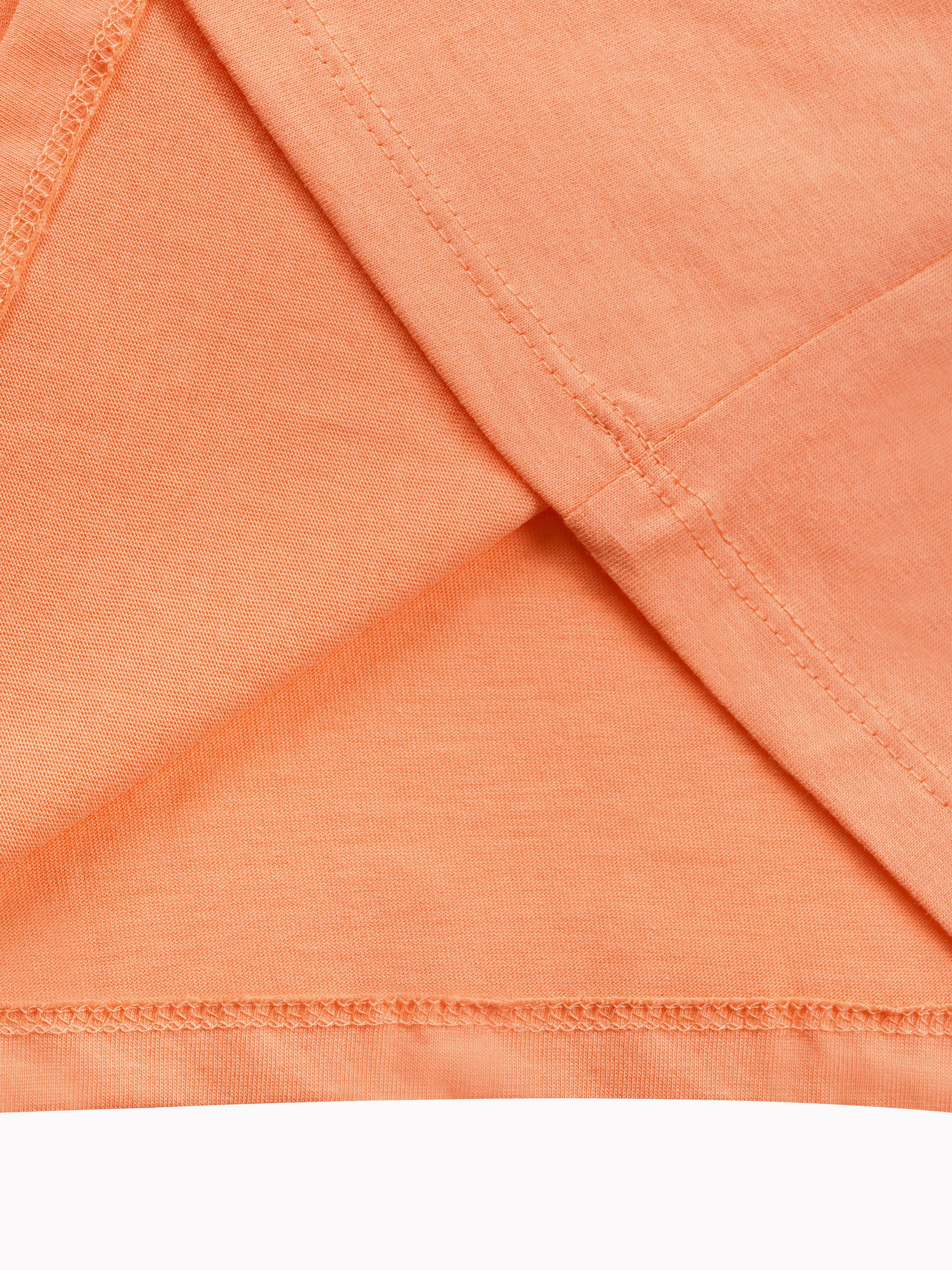 Round Neck T-Shirt with Shorts – Cotton Casual Wear Set (Orange & Road Trip) – Suitable for Kids (2–6 Years)